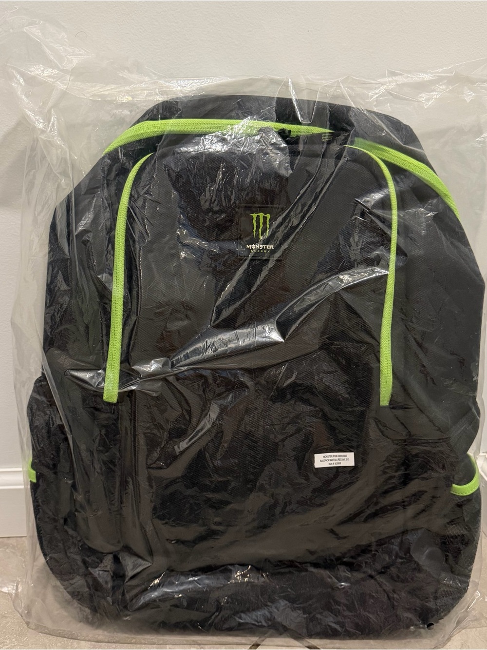 Monster Energy Black and Neon Green Backpack Laptop bag Recon II 2015
